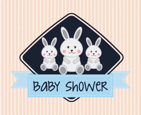 Baby douche ontwerp — Stockvector