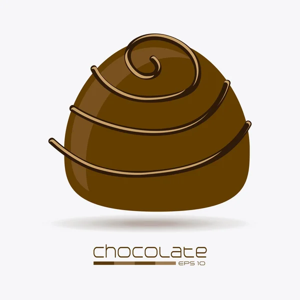 Design de chocolate — Vetor de Stock