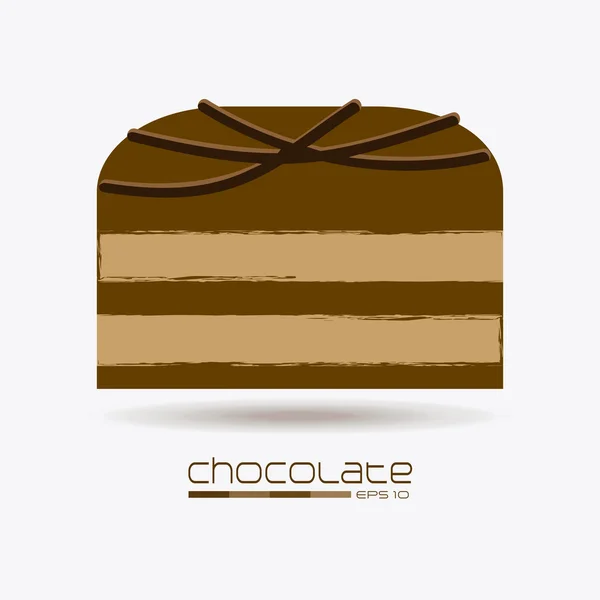 Çikolata tasarım — Stok Vektör