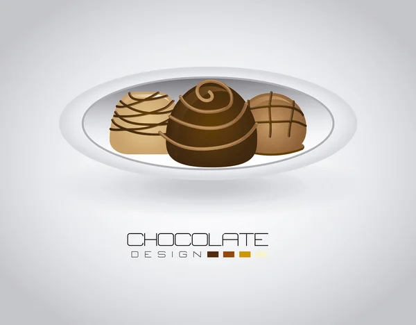 Conception de chocolat — Image vectorielle