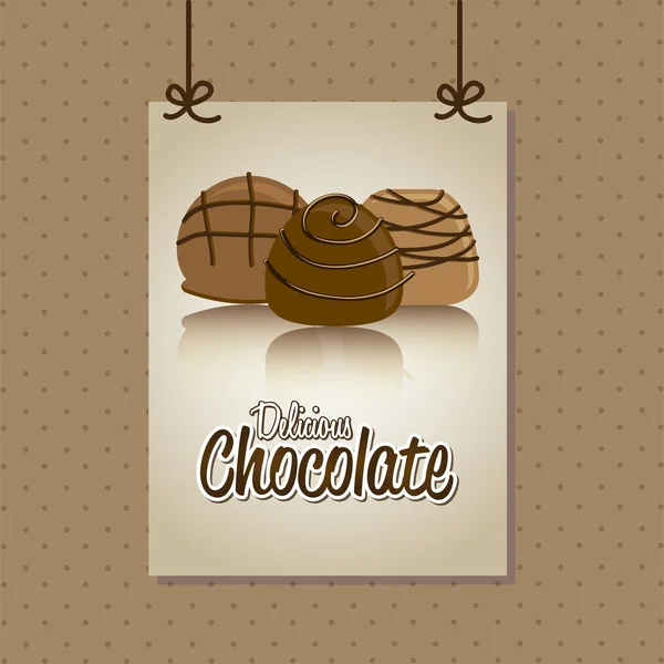 Čokoláda designu — Stockový vektor