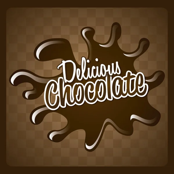 Chocolade ontwerp — Stockvector
