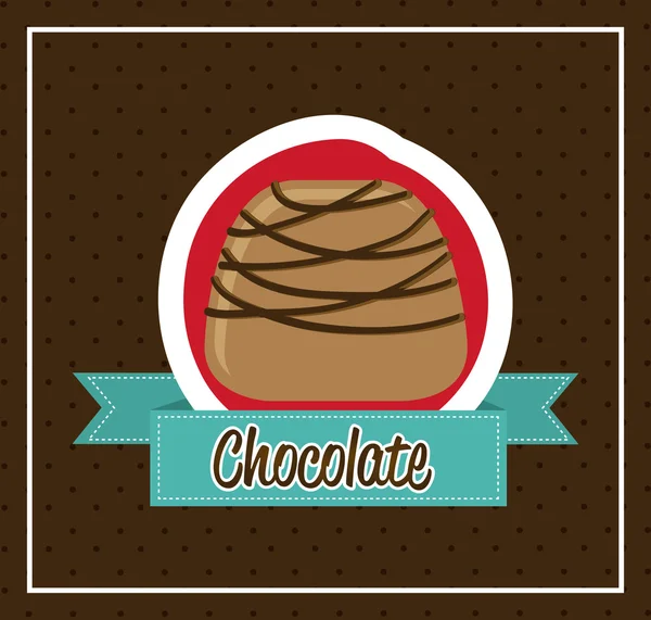 Conception de chocolat — Image vectorielle