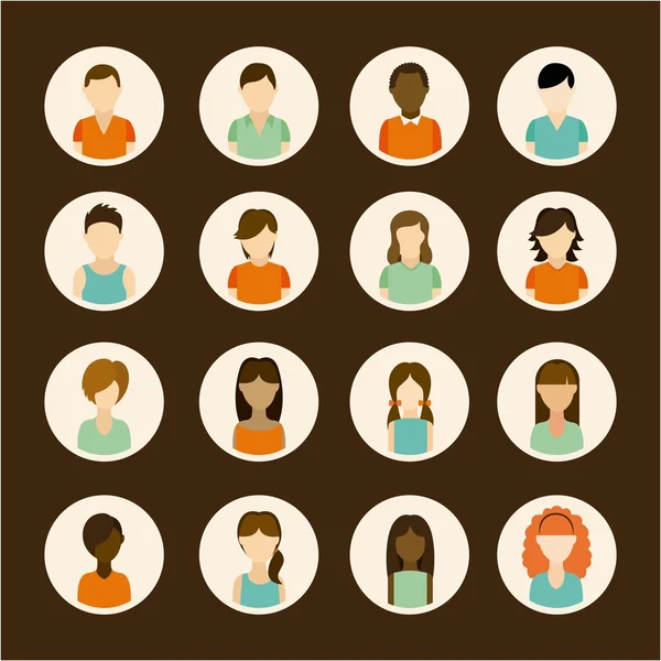 Diseño de personas — Vector de stock