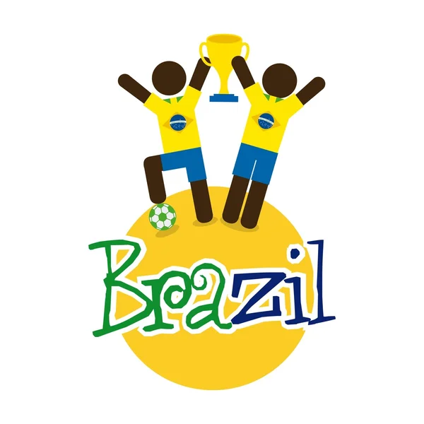 Brazílie design — Stockový vektor