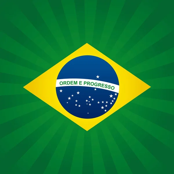 ブラジルのデザイン — ストックベクタ