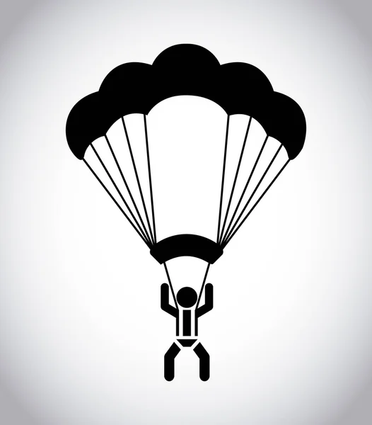 Paragliding design — Stockový vektor
