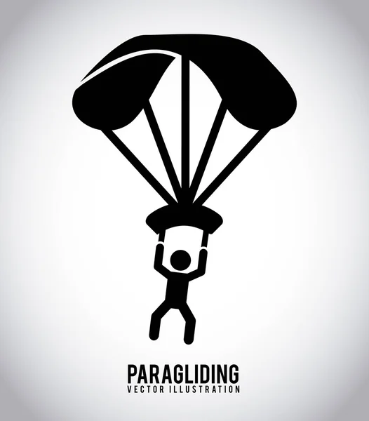 Paragliding design — Stock Vector