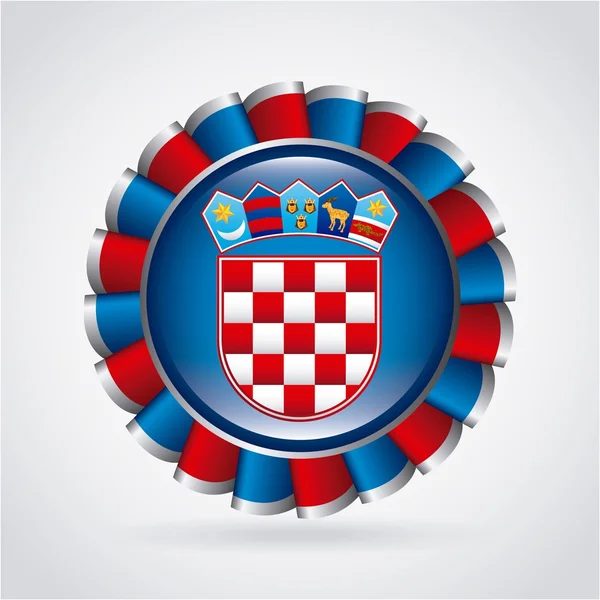 Croacia diseño — Archivo Imágenes Vectoriales