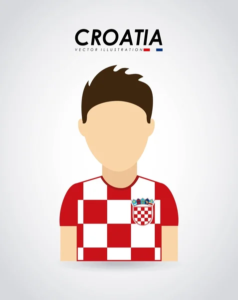 Croatia design — Stock Vector