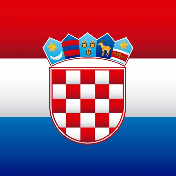 Croacia diseño — Archivo Imágenes Vectoriales