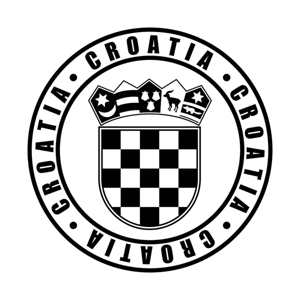 Croatia design — Stock Vector