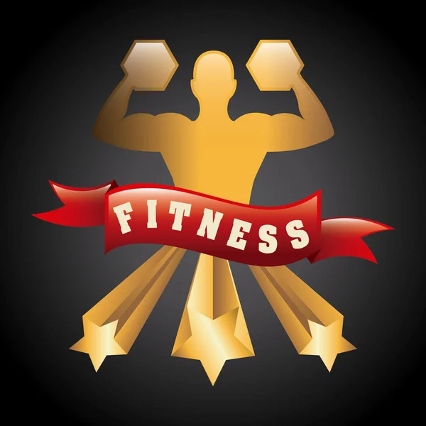 Diseño de fitness — Archivo Imágenes Vectoriales