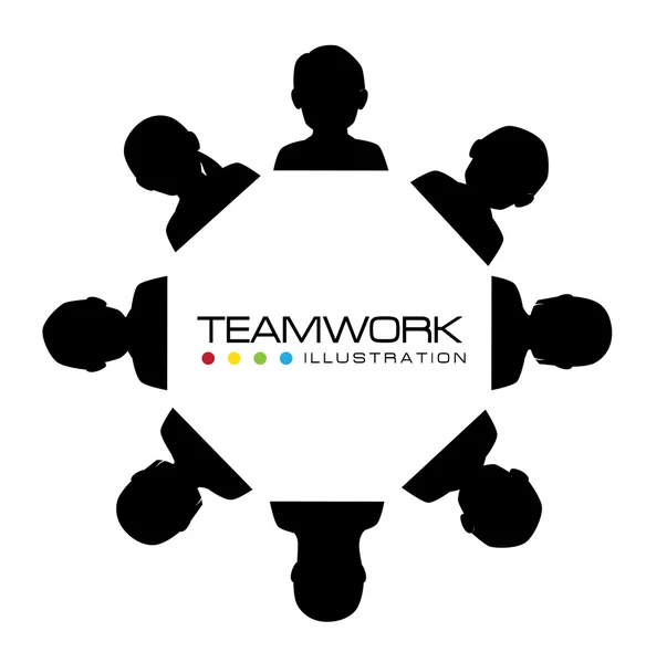 Teamwerk ontwerp — Stockvector