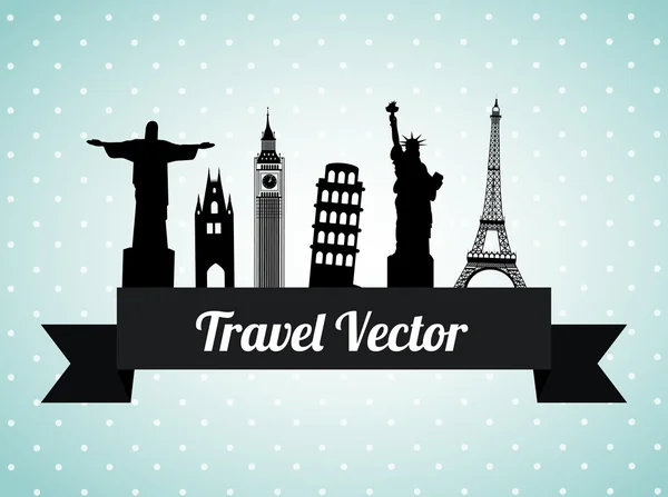 Travel design — Stock vektor