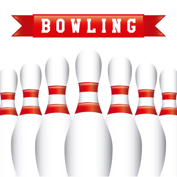 Bowling tasarım — Stok Vektör