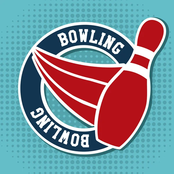 Bowling design — Stock Vector