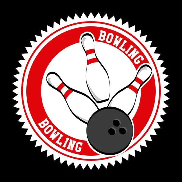 Bowling design — Stock vektor