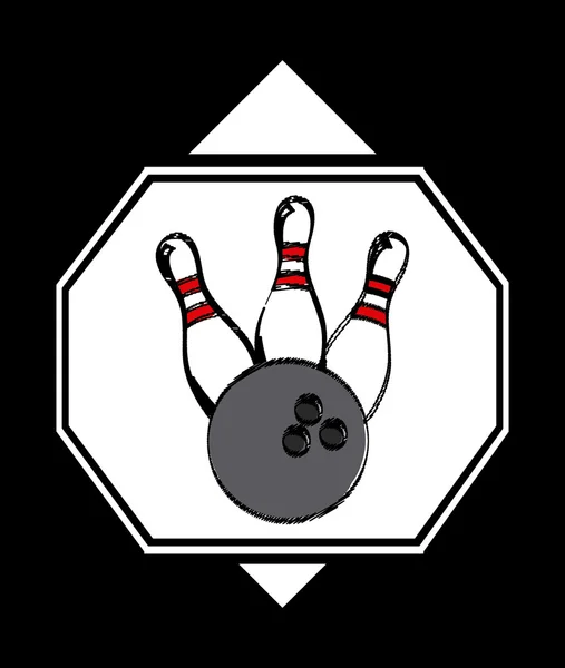 Conception de bowling — Image vectorielle