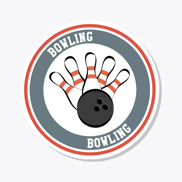 Design bowling — Vettoriale Stock