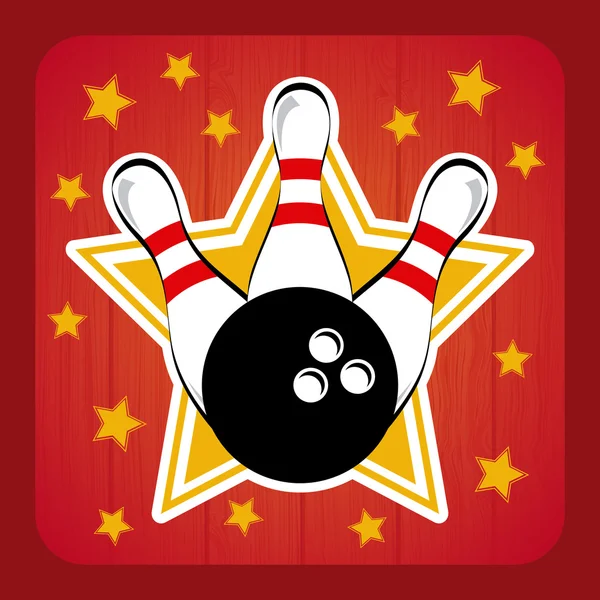 Bowling design — Stock vektor