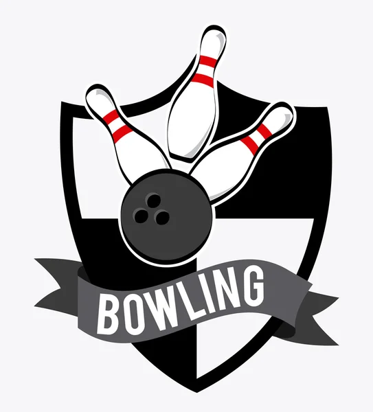 Design bowling — Vettoriale Stock