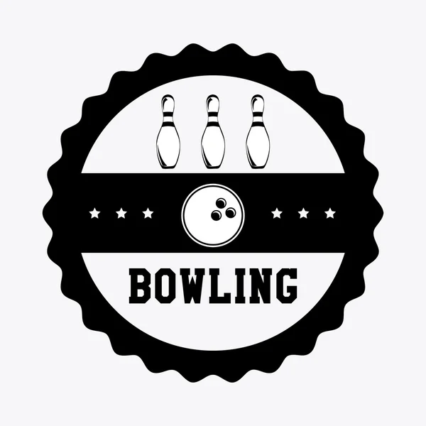 Bowling tasarım — Stok Vektör