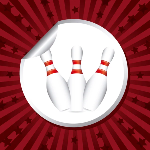 Conception de bowling — Image vectorielle