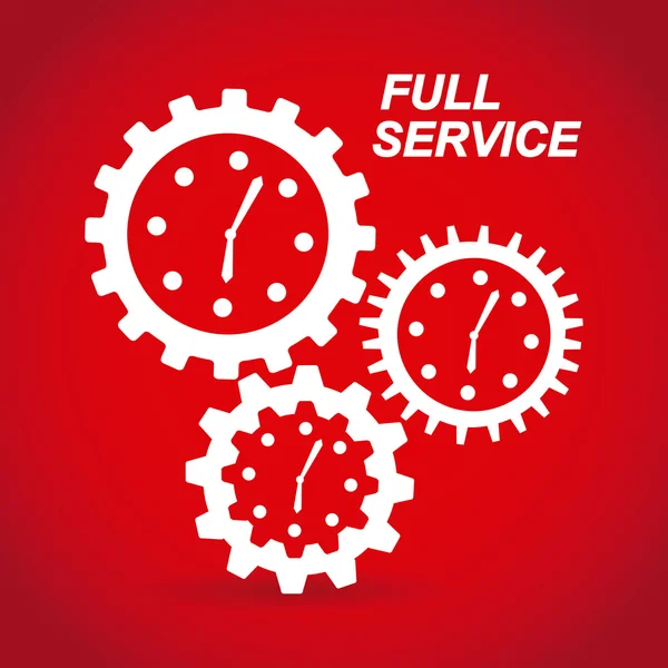 Vollservice — Stockvektor