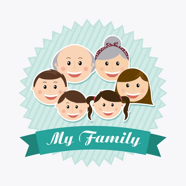 Familie ontwerp — Stockvector