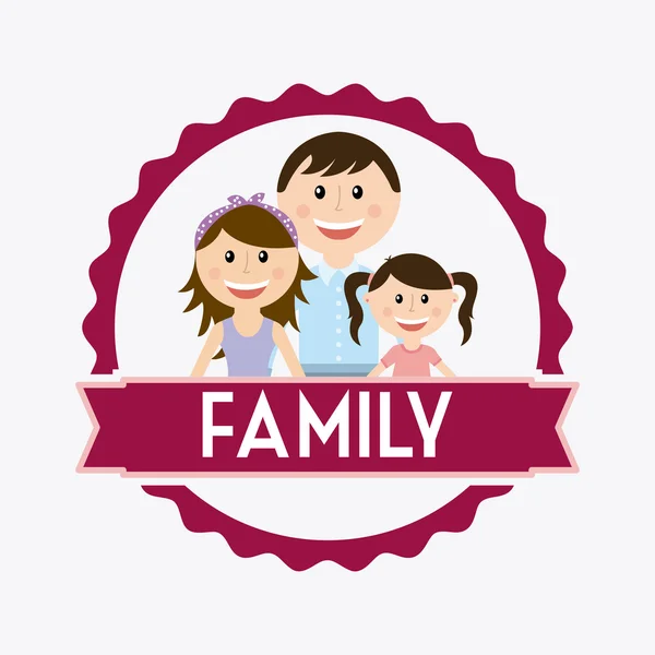 Familie ontwerp — Stockvector