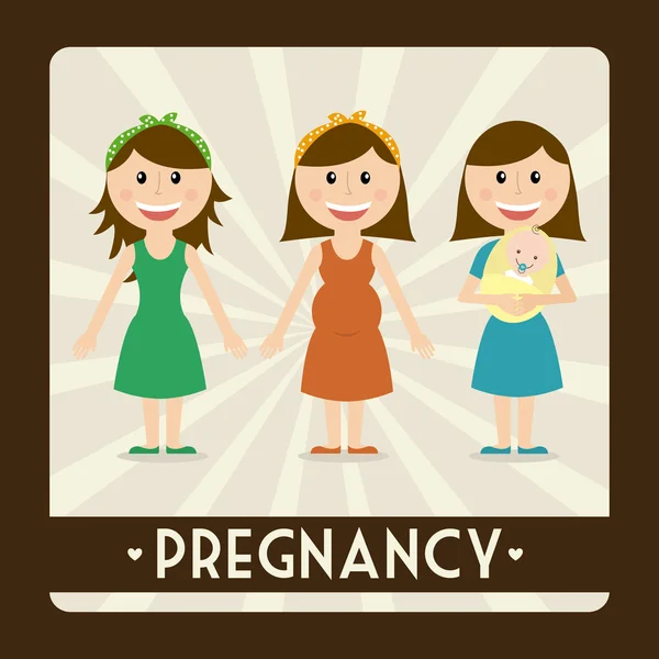 Pregnancy — Stock Vector