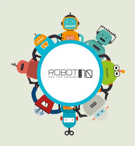 Design del robot — Vettoriale Stock