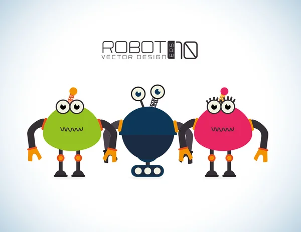 Design del robot — Vettoriale Stock