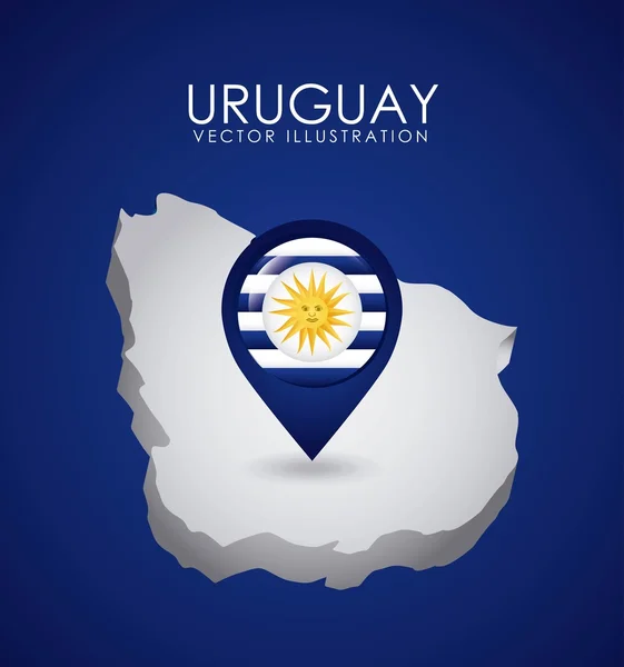 Uruguay design — Stock Vector