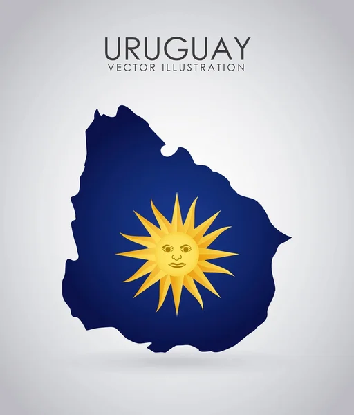 Uruguay-design — Stockvector