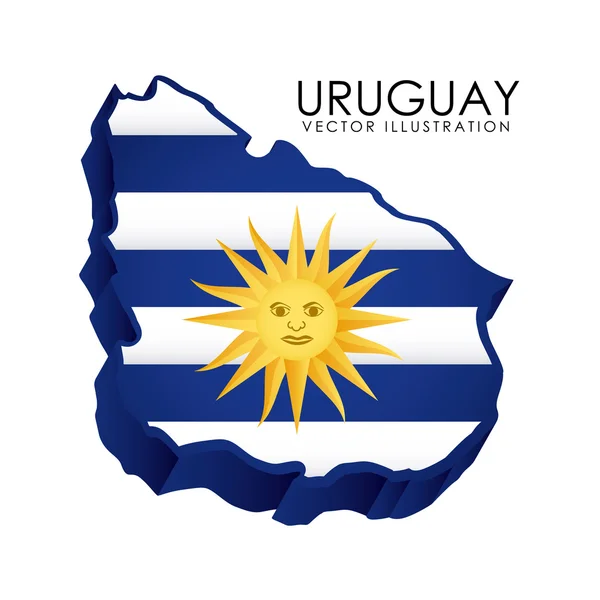 Uruguay-design — Stockvector
