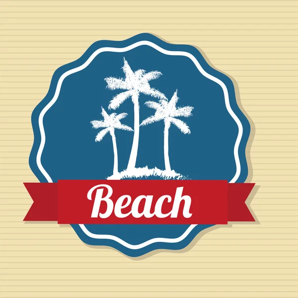 Design de praia —  Vetores de Stock