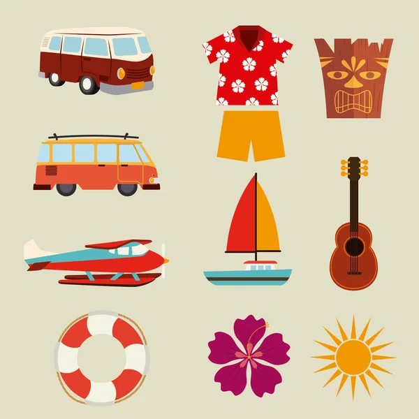 Diseño de verano — Vector de stock