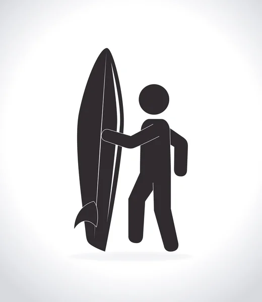 Diseño de Surf — Vector de stock