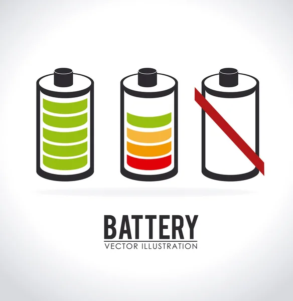 Battery design — Stock Vector