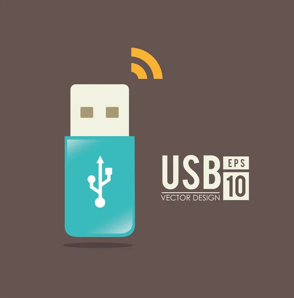 Conception USB — Image vectorielle