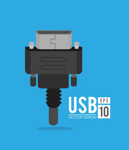 USB tasarımı — Stok Vektör