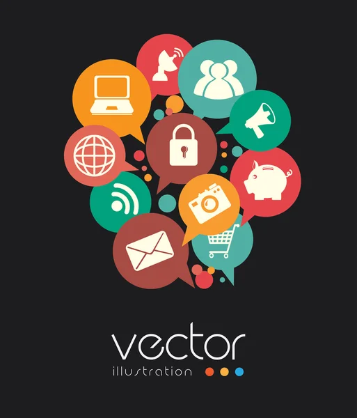 Diseño tecnológico — Vector de stock