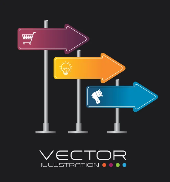 Diseño de flechas — Vector de stock