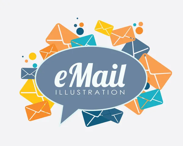 E-posta tasarım — Stok Vektör