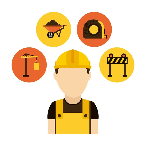 Construction design — Stock Vector