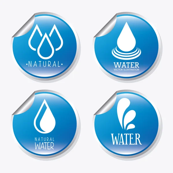 Projekt wody — Wektor stockowy