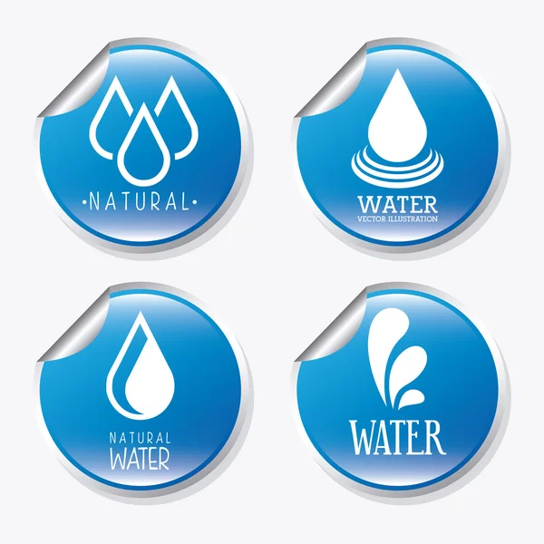 Diseño del agua — Vector de stock