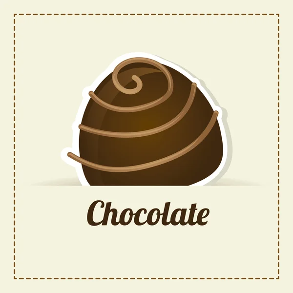 Chocolade ontwerp — Stockvector